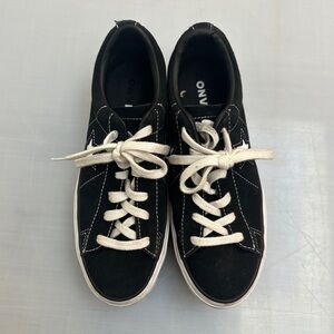 Converse One Star Suede Sneakers Shoes Size 6.5 Black 563869c
